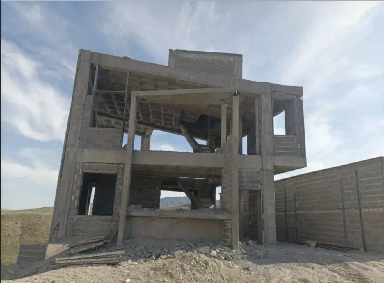 Structure on the slope